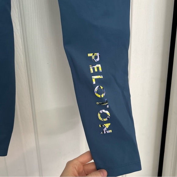 Peloton Move Mission High Waisted Blue Athletic Seam Legging - Picture 5 of 8